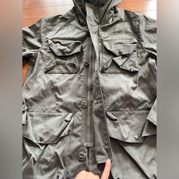 Djab Army Green (dark khaki) Jacket Mens size S - Picture 2 of 15